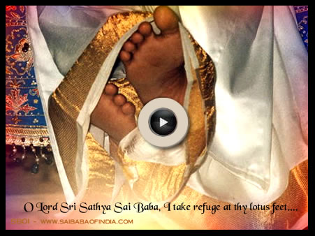 Video of lotus feet- Sri Sathya Sai Baba