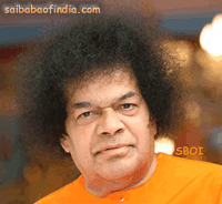 Blinking eye photo of  sri sathya sai baba - Swami