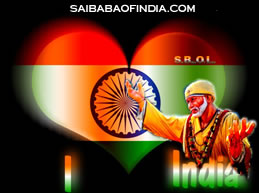Sai Baba theme independence day greeting cards 