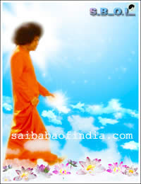 Sri Sathya Sai Baba Walking on clouds...