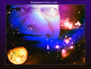 LORD OF THE UNIVERSE WATCHING OVER US- SRI SATHYA SAI BABA