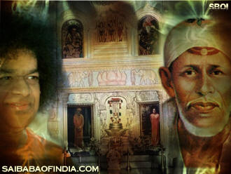 Prasanthi Mandir - Sathya Sai Baba - Shirdi Sai Baba - Wallpaper