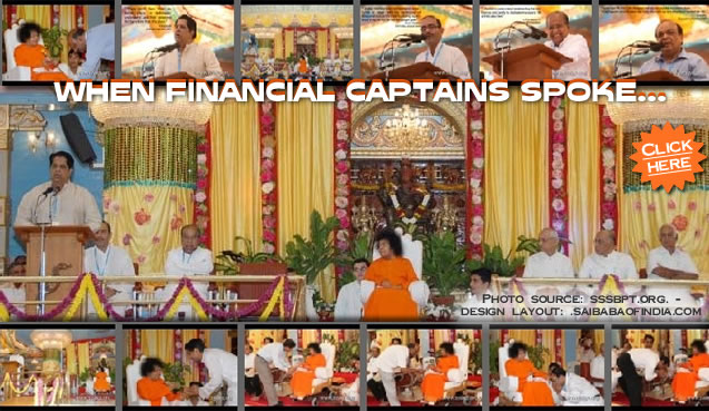 WHEN FINANCIAL CAPTAINS SPOKE... - Report on the Evening Function - 28th Aug 2009