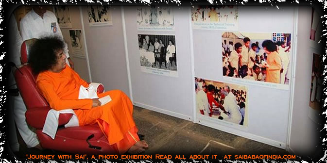 Sai Baba Of India Photos - Inauguration of "Journey with Sai", a photo exhibition. - Poornachandra auditorium-